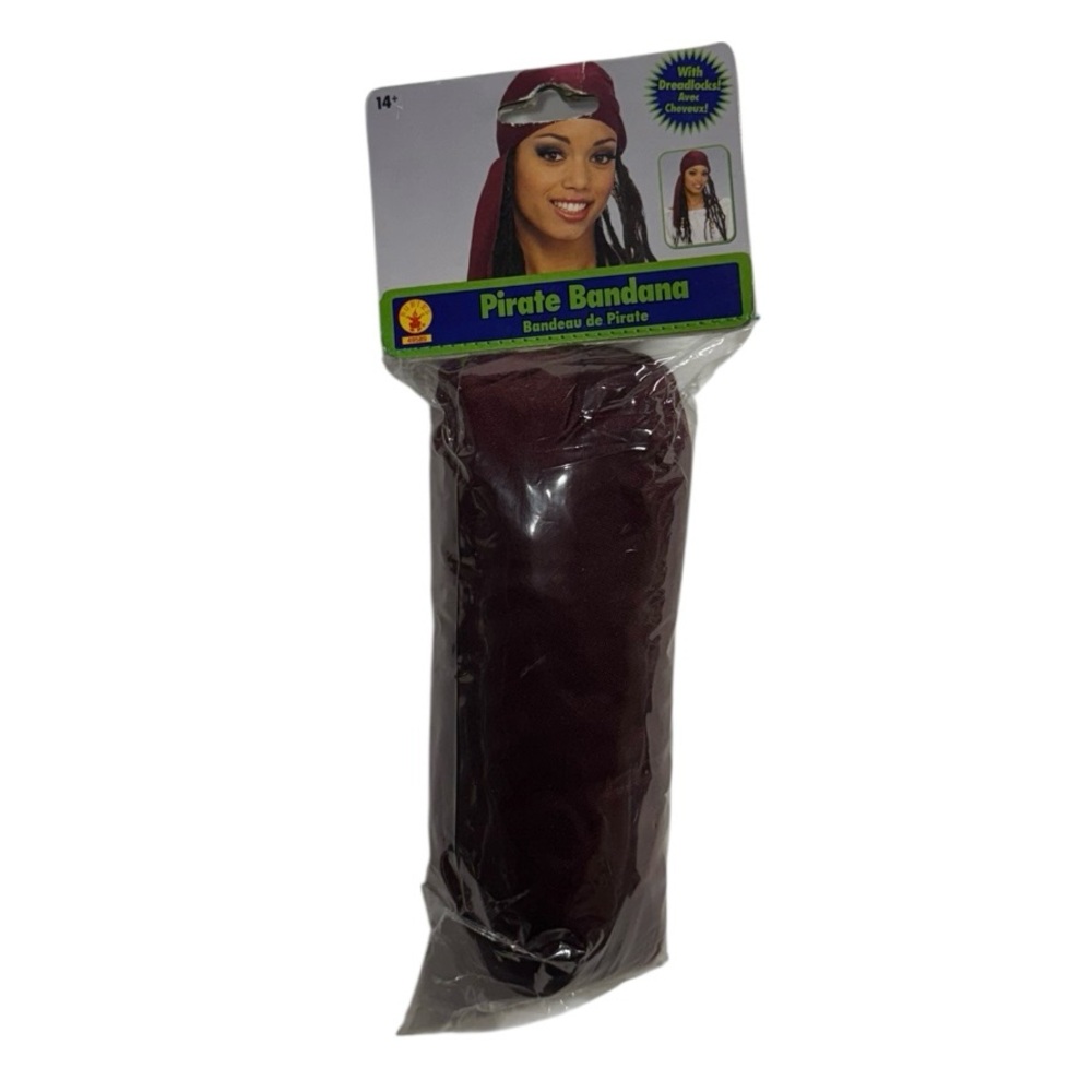 Rubie’s pirate bandana with dreadlocks brand new in package never opened or worn